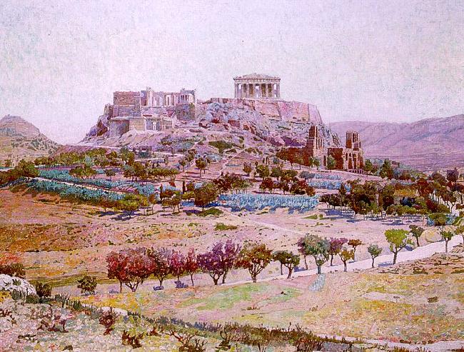Charles Gifford Dyer Acropolis oil painting picture